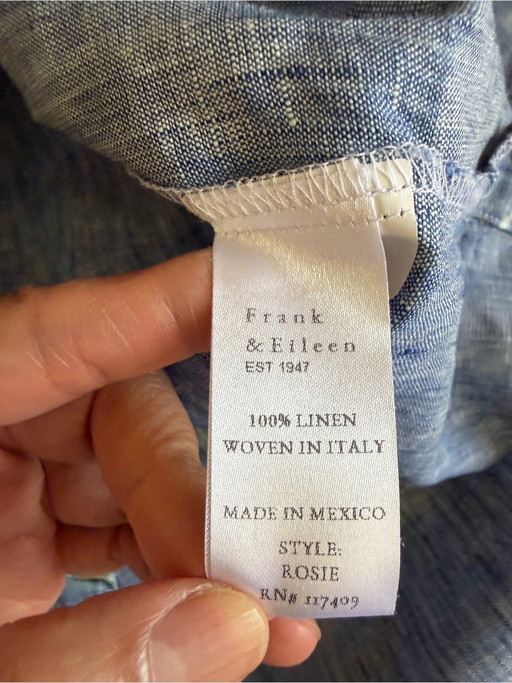 Frank & Eileen “The Rosie” Short Sleeve Button-Down Shirt - Picture 8 of 10